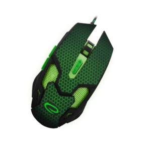 Cobra Gaming mouse ενσύρματο μαύρο/πράσινο 6 Keys 2400dpi EGM207G | Gaming | elabstore.gr
