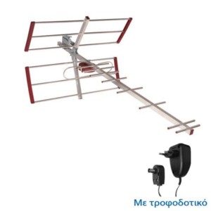 Εξωτερική κεραία DVB-T HN51NWZ 14,5db με ενισχυτή, τροφοδοτικό και φίλτρο LTE | Συστήματα Λήψης | elabstore.gr