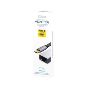 Adaptor HQ USB Type C to RJ45 1000Mbps Platinet | Πληροφορικής | elabstore.gr