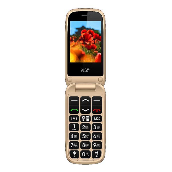Κινητό NSP 2300DS Flip 2.4" Dual Sim Χρυσό | eLabstore.gr Κινητό NSP 2300DS Flip 2.4" Dual Sim Χρυσό | Κινητά Τηλέφωνα | elabstore.gr