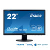 Used Monitor E2283HS TFT/iiyama/22/1920x1080/Wide/Black/With speakers/VGA & HDMI & DP | Refurbished | elabstore.gr
