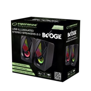 Ηχείο 2.0 USB w/LED Rainbow Boogie EGS102 | Περιφερειακά | elabstore.gr