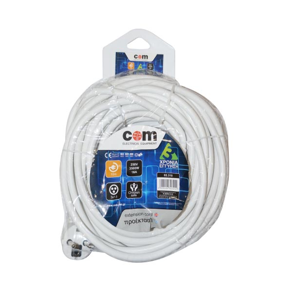 Προέκταση Πρίζας 5M Σούκο 3Χ1,5mm COM | eLabstore.gr Προέκταση Πρίζας 5M Σούκο 3Χ1,5mm COM | Ηλεκτρολογικά | elabstore.gr