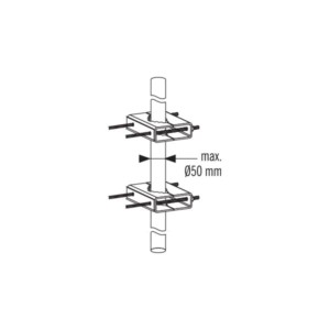 Δαγκάνα ιστού κεραίας έως 50mm ΚΜ-2550 | Συστήματα Λήψης | elabstore.gr
