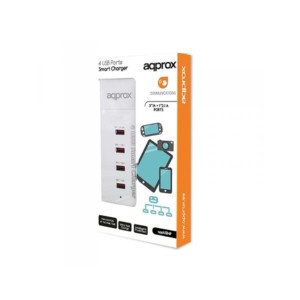 Universal 4 USB Port 3x1A & 1x2.1A Charger Approx | Περιφερειακά | elabstore.gr