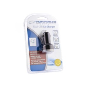 Universal 2 USB Port Car Charger 5V/2.1A | Περιφερειακά | elabstore.gr