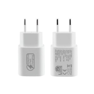 Universal USB 3.0 Fast Travel Wall Charger QC 3.0 5V-9V-12V Λευκό Lime LTU01 | Περιφερειακά | elabstore.gr