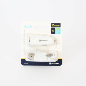 Universal 2 USB Port Car Charger  5V 3.4A με micro USB Cable 1m | Περιφερειακά | elabstore.gr