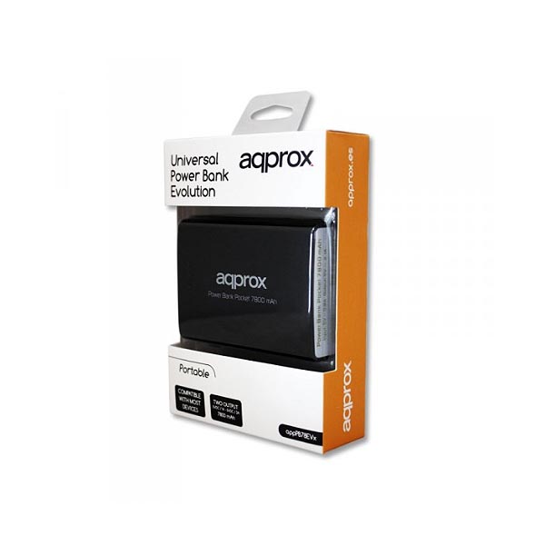 Φορητός Φορτιστής Approx 7800mA Power Bank μαύρο | eLabstore.gr Φορητός Φορτιστής Approx 7800mA Power Bank μαύρο | Περιφερειακά | elabstore.gr
