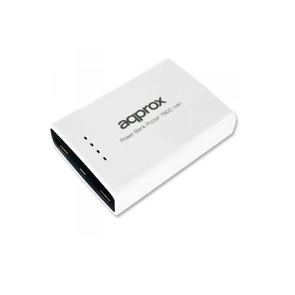 Φορητός Φορτιστής Approx 7800mA Power Bank λευκό | eLabstore.gr Φορητός Φορτιστής Approx 7800mA Power Bank λευκό | Περιφερειακά | elabstore.gr