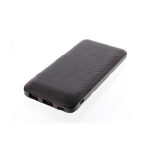 Φορητός Φορτιστής 10000mA 2.1A μαύρο Intense Power Bank Well PBANK-INTENSE100BK-WL | Περιφερειακά | elabstore.gr