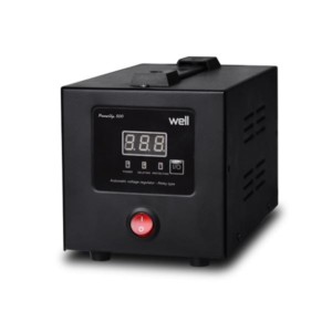 AVR-500VA Well Ψηφιακό PowerUP w/LCD Display Black AVR-REL-POWERUP500-WL | Προστασία Ρεύματος UPS | elabstore.gr