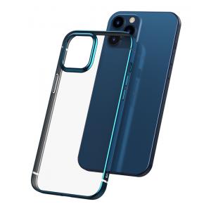 BASEUS θήκη Shining για iPhone 12/12 Pro ARAPIPH61P-MD03, διάφανη-μπλε | Αξεσουάρ κινητών | elabstore.gr