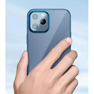BASEUS θήκη Shining για iPhone 12/12 Pro ARAPIPH61P-MD03, διάφανη-μπλε | Αξεσουάρ κινητών | elabstore.gr