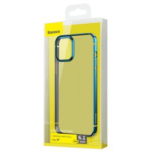 BASEUS θήκη Shining για iPhone 12/12 Pro ARAPIPH61P-MD03, διάφανη-μπλε | eLabstore.gr