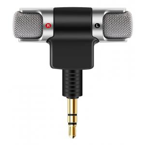 POWERTECH mini μικρόφωνο CAB-J041, stereo, 3.5mm | Συνοδευτικά PC | elabstore.gr