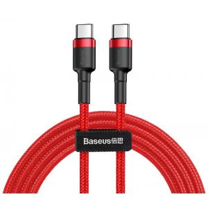 BASEUS καλώδιο USB Type-C CATKLF-G09, 3A 60W, PD2.0, 1m, κόκκινο | Αξεσουάρ κινητών | elabstore.gr