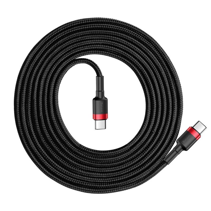 BASEUS καλώδιο USB Type-C CATKLF-G91, 3A 60W, PD2.0, 1m, μαύρο-κόκκινο | eLabstore.gr BASEUS καλώδιο USB Type-C CATKLF-G91, 3A 60W, PD2.0, 1m, μαύρο-κόκκινο | Αξεσουάρ κινητών | elabstore.gr