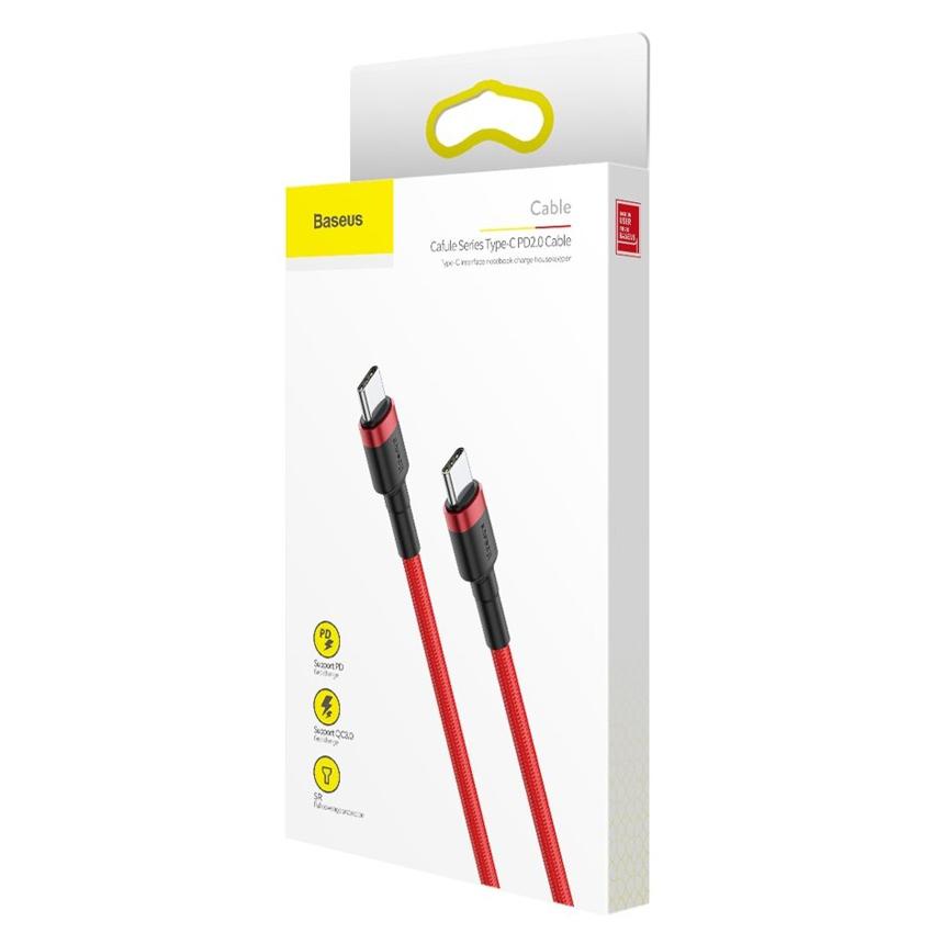 BASEUS καλώδιο USB Type-C CATKLF-H09, 3A 60W, PD2.0, 2m, κόκκινο | eLabstore.gr BASEUS καλώδιο USB Type-C CATKLF-H09, 3A 60W, PD2.0, 2m, κόκκινο | Αξεσουάρ κινητών | elabstore.gr