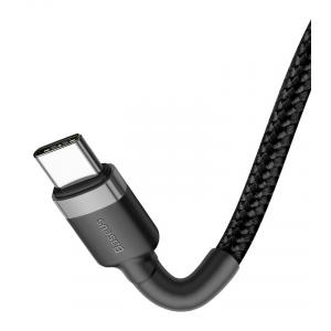 BASEUS καλώδιο USB Type-C CATKLF-HG1, 3A 60W, PD2.0, 2m, μαύρο-γκρι | Αξεσουάρ κινητών | elabstore.gr