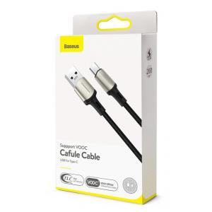 BASEUS καλώδιο USB σε USB Type-C CATKLF-VA01, VOOC, 5A, 1m, μαύρο | eLabstore.gr BASEUS καλώδιο USB σε USB Type-C CATKLF-VA01, VOOC, 5A, 1m, μαύρο | Αξεσουάρ κινητών | elabstore.gr