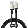 BASEUS καλώδιο USB σε USB Type-C CATKLF-VA01, VOOC, 5A, 1m, μαύρο | Αξεσουάρ κινητών | elabstore.gr