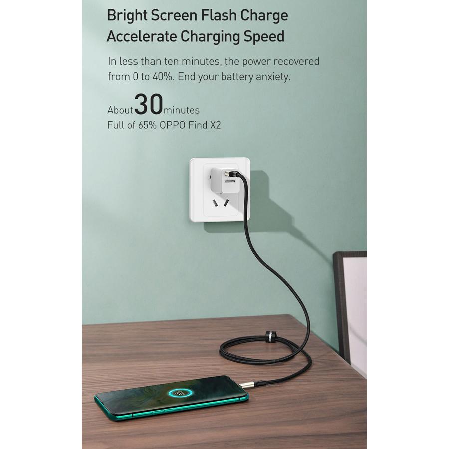 BASEUS καλώδιο USB σε USB Type-C CATKLF-VA01, VOOC, 5A, 1m, μαύρο | eLabstore.gr BASEUS καλώδιο USB σε USB Type-C CATKLF-VA01, VOOC, 5A, 1m, μαύρο - Image 6