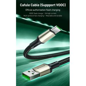 BASEUS καλώδιο USB σε USB Type-C CATKLF-VB01, VOOC, 5A, 2m, μαύρο | eLabstore.gr BASEUS καλώδιο USB σε USB Type-C CATKLF-VB01, VOOC, 5A, 2m, μαύρο | Αξεσουάρ κινητών | elabstore.gr