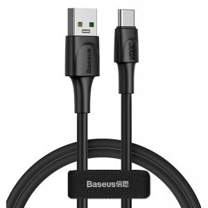 BASEUS καλώδιο USB σε USB Type-C CATSW-F01, VOOC, 5A, 1m, μαύρο | Αξεσουάρ κινητών | elabstore.gr