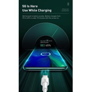 BASEUS καλώδιο USB σε USB Type-C CATSW-F02, VOOC, 5A, 1m, λευκό | Αξεσουάρ κινητών | elabstore.gr