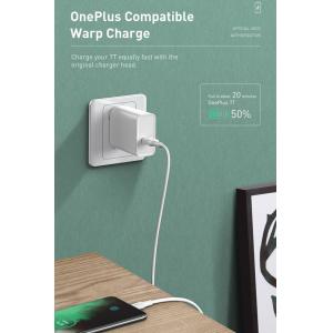 BASEUS καλώδιο USB σε USB Type-C CATSW-F02, VOOC, 5A, 1m, λευκό | Αξεσουάρ κινητών | elabstore.gr