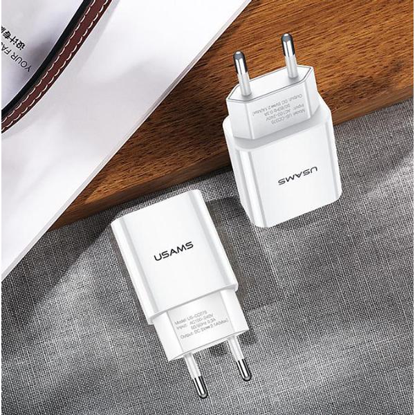 USAMS φορτιστής τοίχου T18, 1x USB, 2.1A, λευκός | eLabstore.gr USAMS φορτιστής τοίχου T18, 1x USB, 2.1A, λευκός | Αξεσουάρ κινητών | elabstore.gr