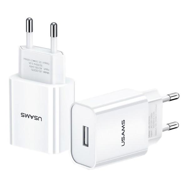 USAMS φορτιστής τοίχου T18, 1x USB, 2.1A, λευκός | eLabstore.gr USAMS φορτιστής τοίχου T18, 1x USB, 2.1A, λευκός | Αξεσουάρ κινητών | elabstore.gr