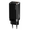 USAMS φορτιστής τοίχου US-CC110, USB & 2x USB Type-C, 65W 3A, μαύρος | Αξεσουάρ κινητών | elabstore.gr