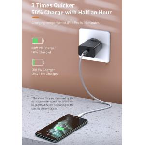 BASEUS φορτιστής τοίχου CCFS-X01, 1x USB Type-C, QC3.0 18W 3A, μαύρος | Αξεσουάρ κινητών | elabstore.gr