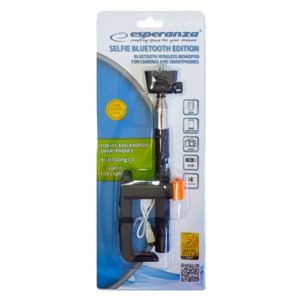ESPERANZA Bluetooth selfie stick EMM115, smartphone/κάμερα, 23.5-105cm | eLabstore.gr ESPERANZA Bluetooth selfie stick EMM115, smartphone/κάμερα, 23.5-105cm | Αξεσουάρ κινητών | elabstore.gr