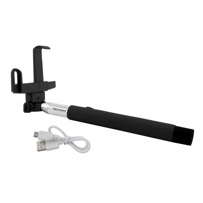 ESPERANZA Bluetooth selfie stick EMM115, smartphone/κάμερα, 23.5-105cm | eLabstore.gr ESPERANZA Bluetooth selfie stick EMM115, smartphone/κάμερα, 23.5-105cm | Αξεσουάρ κινητών | elabstore.gr