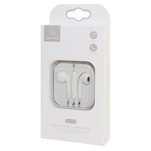 USAMS earphones με μικρόφωνο EP-22, 3.5mm, 14mm, 1.2m, λευκά | eLabstore.gr USAMS earphones με μικρόφωνο EP-22, 3.5mm, 14mm, 1.2m, λευκά | Αξεσουάρ κινητών | elabstore.gr