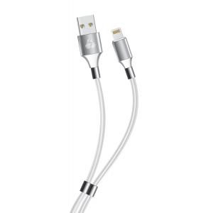 POWERTECH Καλώδιο USB σε Lightning easy PTR-0083, copper, 1m, λευκό | Αξεσουάρ κινητών | elabstore.gr