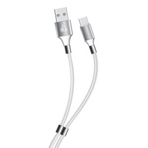 POWERTECH Καλώδιο USB σε USB Type-C easy PTR-0084, copper, 1m, λευκό | Αξεσουάρ κινητών | elabstore.gr