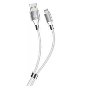 POWERTECH Καλώδιο USB σε Micro USB easy PTR-0085, copper, 1m, λευκό | Αξεσουάρ κινητών | elabstore.gr