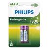 PHILIPS επαναφορτιζόμενη μπαταρία R03B2A80 800mAh, AAA HR03 Micro, 2τμχ | eLabstore.gr PHILIPS επαναφορτιζόμενη μπαταρία R03B2A80 800mAh, AAA HR03 Micro, 2τμχ | Μπαταρίες | elabstore.gr