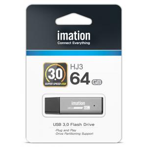 IMATION USB Flash Drive HJ3 RT03030064SV, 64GB, USB 3.0, ασημί | Συνοδευτικά PC | elabstore.gr