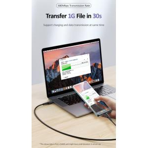 USAMS καλώδιο USB Type-C U43, 5A 100W, PD, 1.2m, μαύρο | Αξεσουάρ κινητών | elabstore.gr