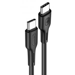 USAMS καλώδιο USB Type-C U43, 5A 100W, PD, 1.2m, μαύρο | Αξεσουάρ κινητών | elabstore.gr