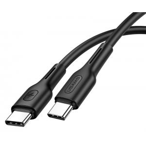 USAMS καλώδιο USB Type-C U43, 5A 100W, PD, 1.2m, μαύρο | Αξεσουάρ κινητών | elabstore.gr