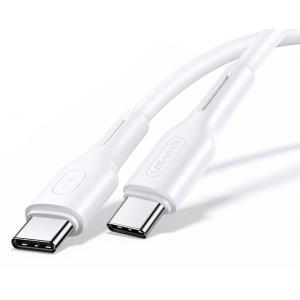 USAMS καλώδιο USB Type-C U43, 5A 100W, PD, 1.2m, λευκό | eLabstore.gr