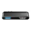 USAMS USB Type-C hub SJ462, 1x USB 3.0, 1x HDMI, 4K, γκρι | Συνοδευτικά PC | elabstore.gr