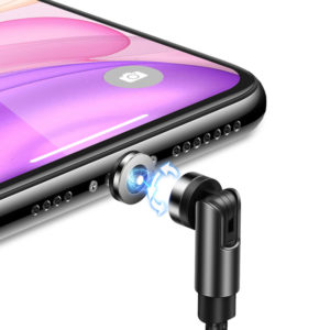 USAMS Καλώδιο USB σε USB Type-C U59 μαγνητικό, περιστρεφόμενο, 1m, μαύρο | Αξεσουάρ κινητών | elabstore.gr