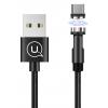 USAMS Καλώδιο USB σε Micro USB U59, μαγνητικό, περιστρεφόμενο, 1m, μαύρο | Αξεσουάρ κινητών | elabstore.gr